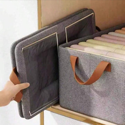 Organizador de Roupas Dobrável - Compre 1 Leve 4 unidades para organizar armário, malas e gavetas sem pagar a mais!