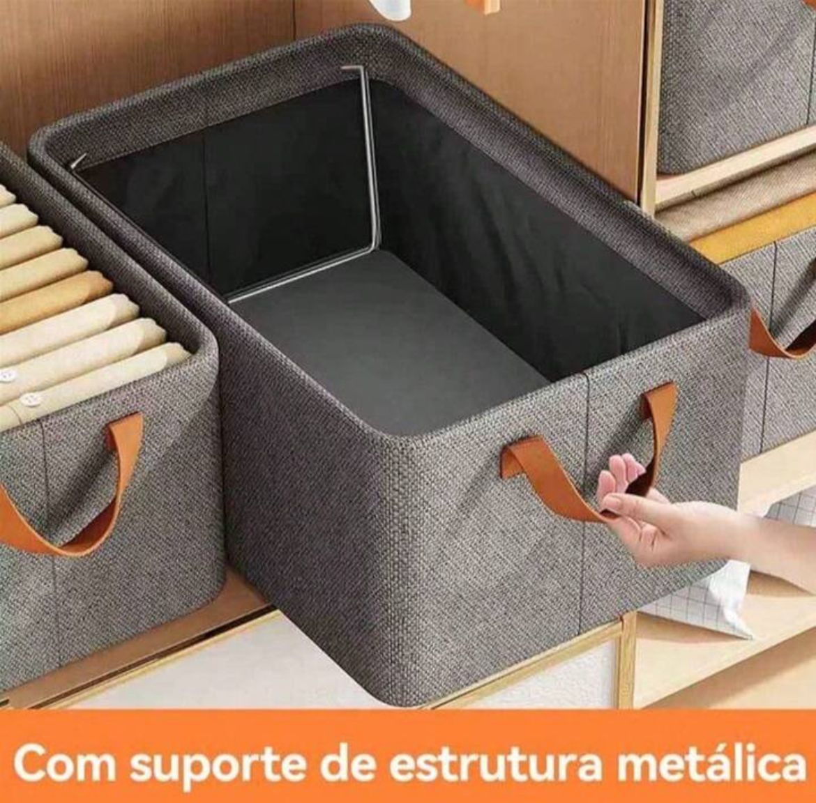 Organizador de Roupas Dobrável - Compre 1 Leve 4 unidades para organizar armário, malas e gavetas sem pagar a mais!
