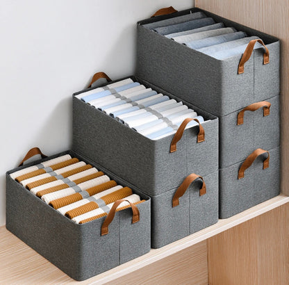 Organizador de Roupas Dobrável - Compre 1 Leve 4 unidades para organizar armário, malas e gavetas sem pagar a mais!